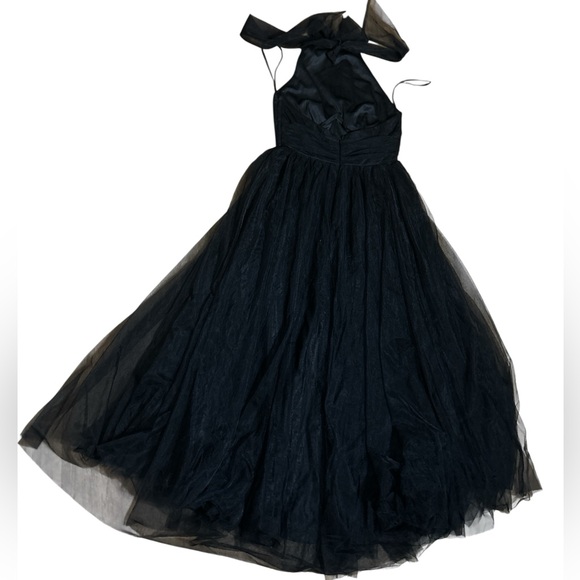 HERE COMES THE SUN Black halterneck formal dress size Medium - Picture 9 of 10